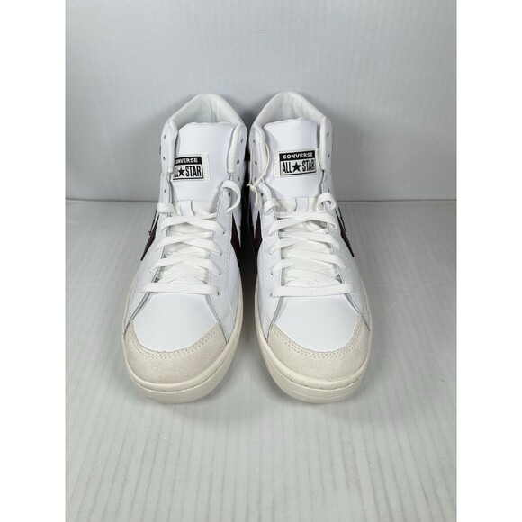 Size 10 Mens Converse Pro Blaze Classic Mid Shoes White Bloodstone Egret A08644C - Picture 2 of 8